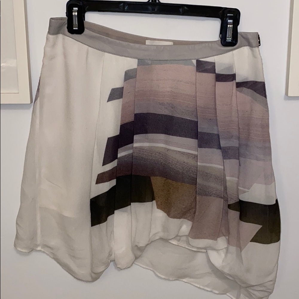 Helmet Lang Asymmetrical Skirt